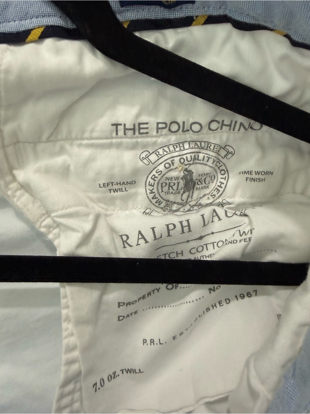 Ralph Lauren White Chino Pants - Straight Fit - Picture 3 of 6
